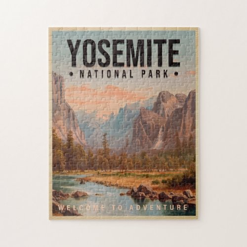 Yosemite National Park California Vintage Jigsaw Puzzle