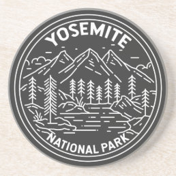 Yosemite National Park California Vintage Monoline Coaster