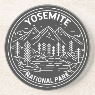 Yosemite National Park California Vintage Monoline Coaster