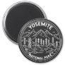 Yosemite National Park California Vintage Monoline Magnet