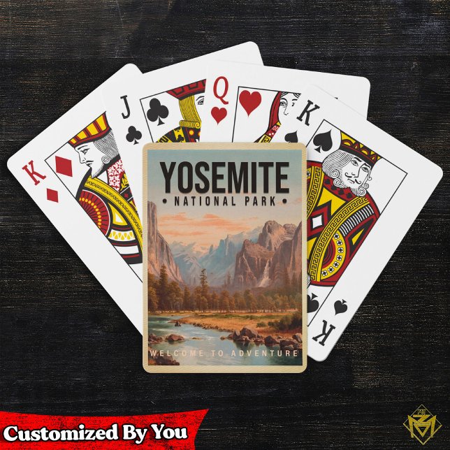 Yosemite National Park California Vintage Poker Cards (Creator Uploaded)