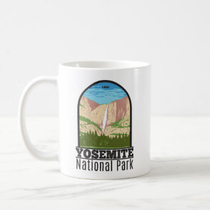 Yosemite National Park - Vintage Travel Coffee Mug by Just Eclectic - Pixels