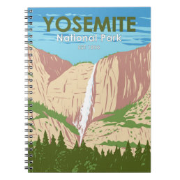 Yosemite National Park California Waterfall Notebook