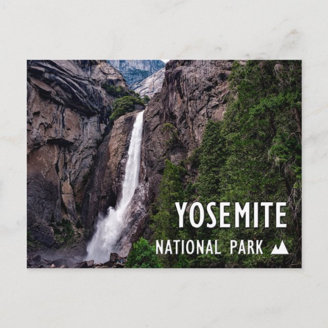 Yosemite National Park California Waterfall Postcard (Front)