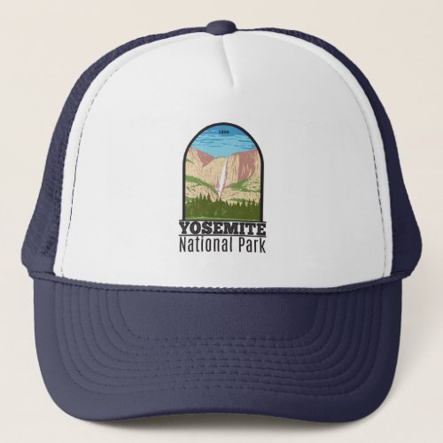 Yosemite National Park California Waterfall Trucker Hat