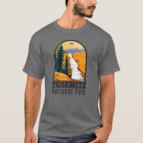 Yosemite National Park Chilnualna Falls California T_Shirt