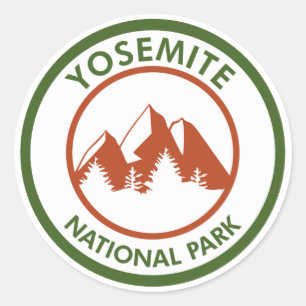 Yosemite National Park Classic Round Sticker