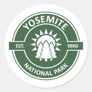 Yosemite National Park Classic Round Sticker