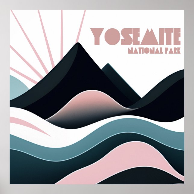Yosemite National Park Colored Hills Poster (Front)