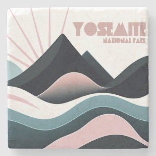 Yosemite National Park Colored Hills Stone Coaster