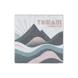 Yosemite National Park Colored Hills Stone Magnet