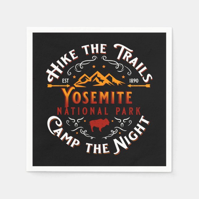Yosemite National Park Decorative Paper Decoupage Napkins (Front)