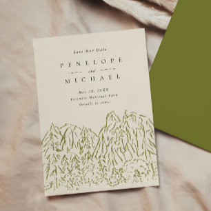 Yosemite National Park Destination Wedding Save The Date