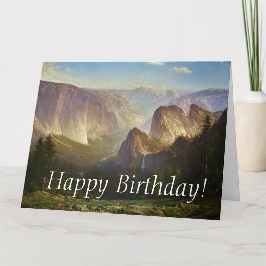 Yosemite National Park Domes Big Birthday Card | Zazzle.com