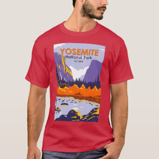 Yosemite National Park El Capitan In Autumn Califo T-Shirt