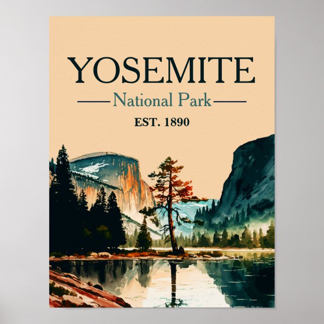 Yosemite National Park El Capitan In Autumn Poster (Front)