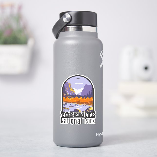 Yosemite National Park El Capitan In Autumn Sticker (HydroFlask)