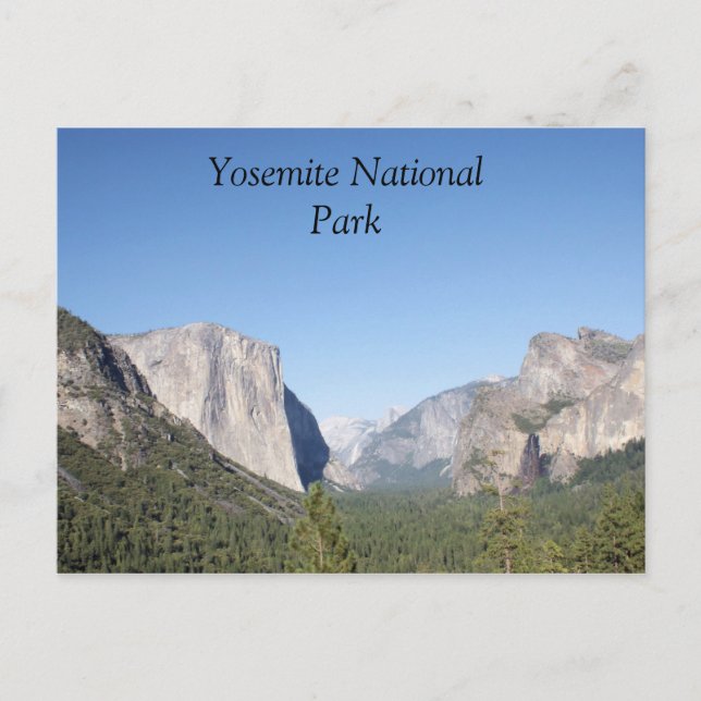 Yosemite National Park El Capitan photo Postcard (Front)