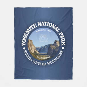 Yosemite National Park Fleece Blanket
