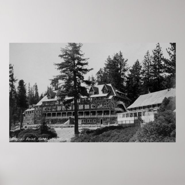 Yosemite National Park Glacier Point Lodge Poster (Front)