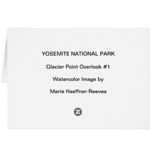 Yosemite National Park, Glacier Point Overlook #1 (Back Horizontal)