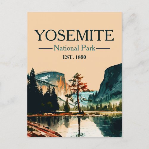 Yosemite National Park Half Dome California Postcard