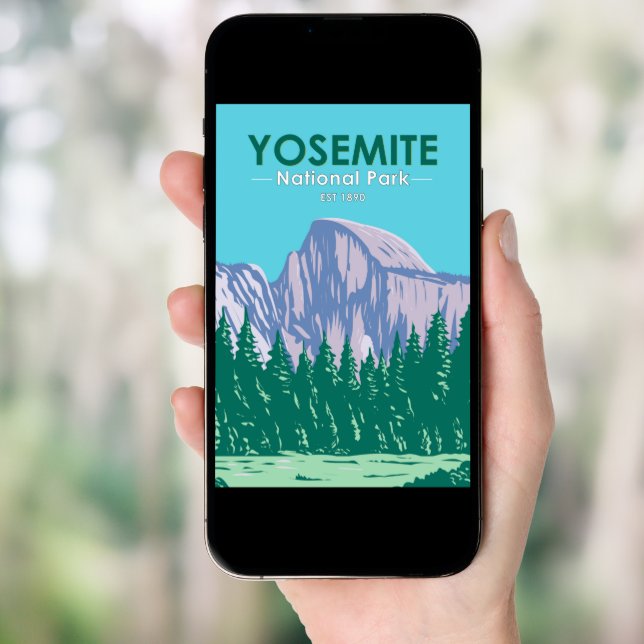 Yosemite National Park Half Dome California Poster (Front Digital)