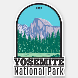 Yosemite National Park Half Dome California Sticker