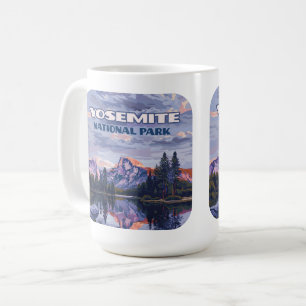 Yosemite National Park Half Dome California Sunset Coffee Mug