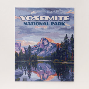 Yosemite National Park Half Dome California Sunset Jigsaw Puzzle