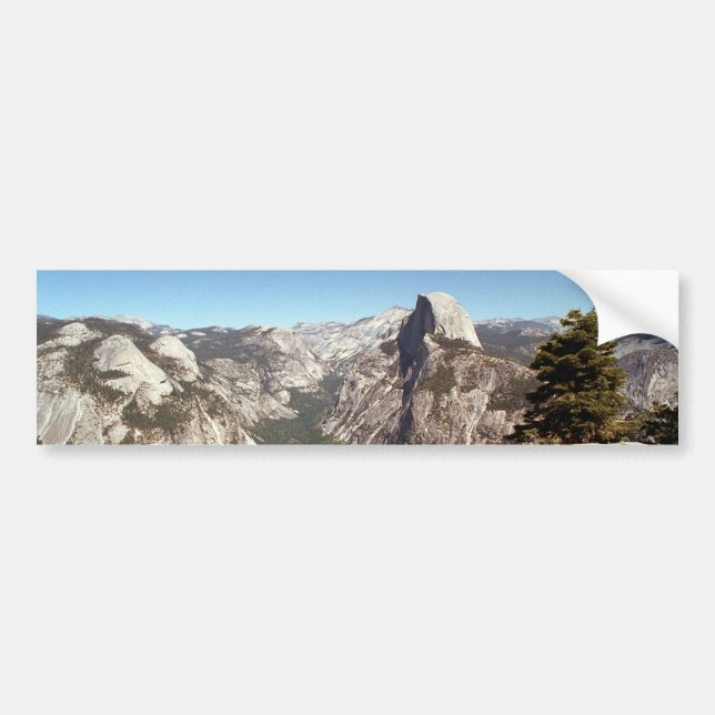 Yosemite National Park, Half Dome Mountain, USA Bumper Sticker (Front)