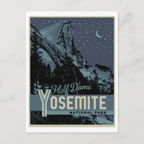 Yosemite National Park Half Dome Postcard