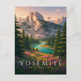 Yosemite National Park Half Dome Postcard