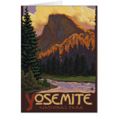 Yosemite National Park - Half Dome Travel Poster (Front)