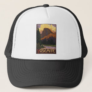 Yosemite National Park - Half Dome - Vintage Trucker Hat