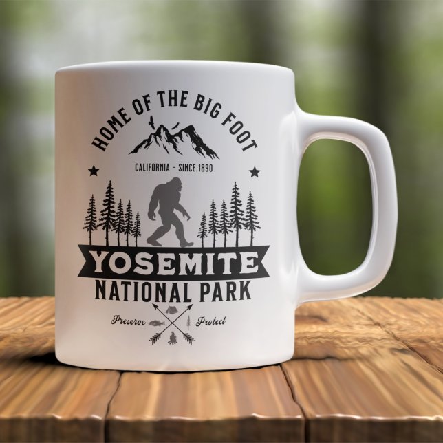 Yosemite National Park Home of the Big Foot Funny Coffee Mug (Creator Uploaded)