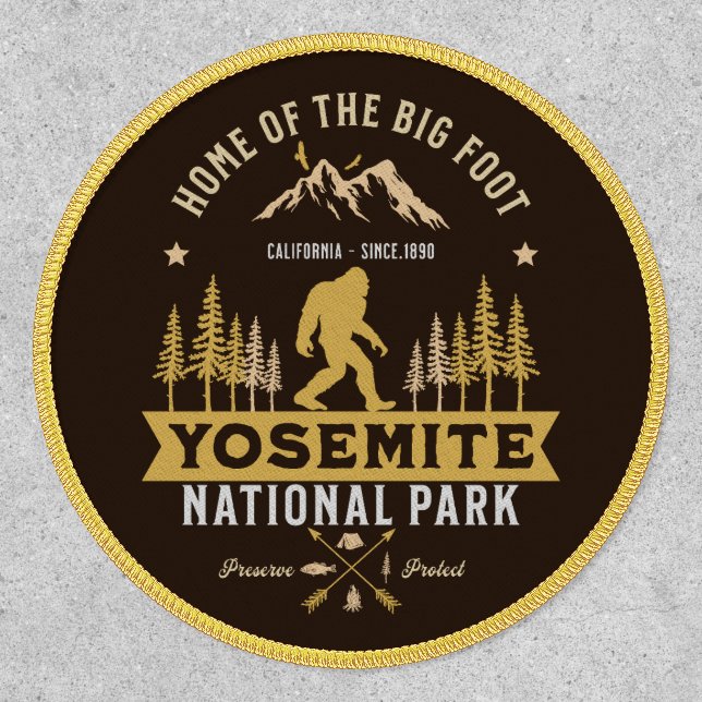 Yosemite National Park Home of the Big Foot Funny Patch (Front)