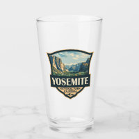 Yosemite National Park Illustration Retro Badge