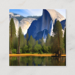 Yosemite National Park is a renowned national park Square Business Card