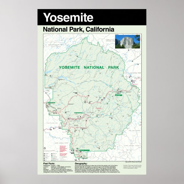 Yosemite National Park Large Poster (Front)