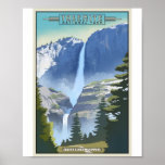 Yosemite National Park Litho Artwork Poster