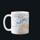 Yosemite National Park Map Postcard Mug<br><div class="desc">An old map from Yosemite National Park repurposed on a mug that you can reposition to show any different part of the park you wish.</div>