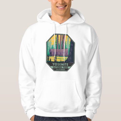 Yosemite National Park Mariposa Grove Cabin Retro Hoodie