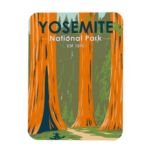 Yosemite National Park Mariposa Grove California  Magnet