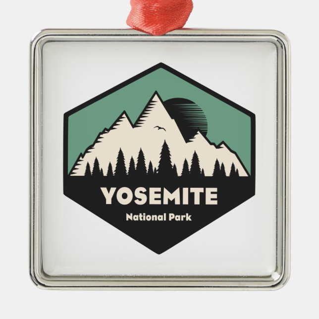 Yosemite National Park Metal Ornament (Front)