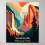 Yosemite National Park Minimalist Art Poster
