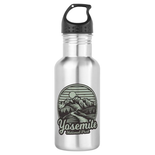 Yosemite National Park Mountain Trail Stainless Steel Water Bottle