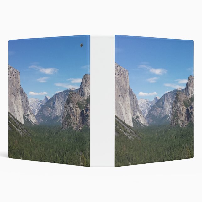 Yosemite National Park Mountain Valley Scenic 3 Ring Binder (Background)