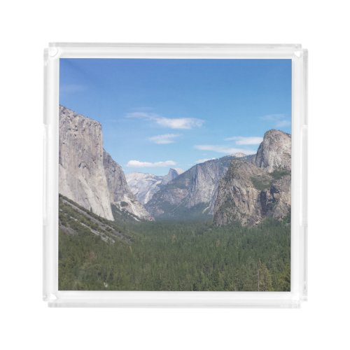 Yosemite National Park Mountain Valley Scenic Acrylic Tray