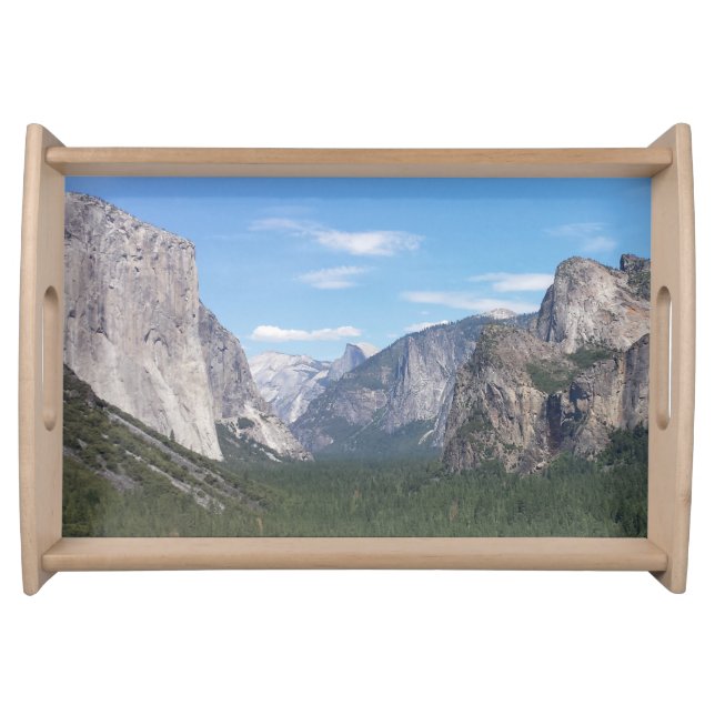 Yosemite National Park Mountain Valley Scenic Serving Tray (Front)